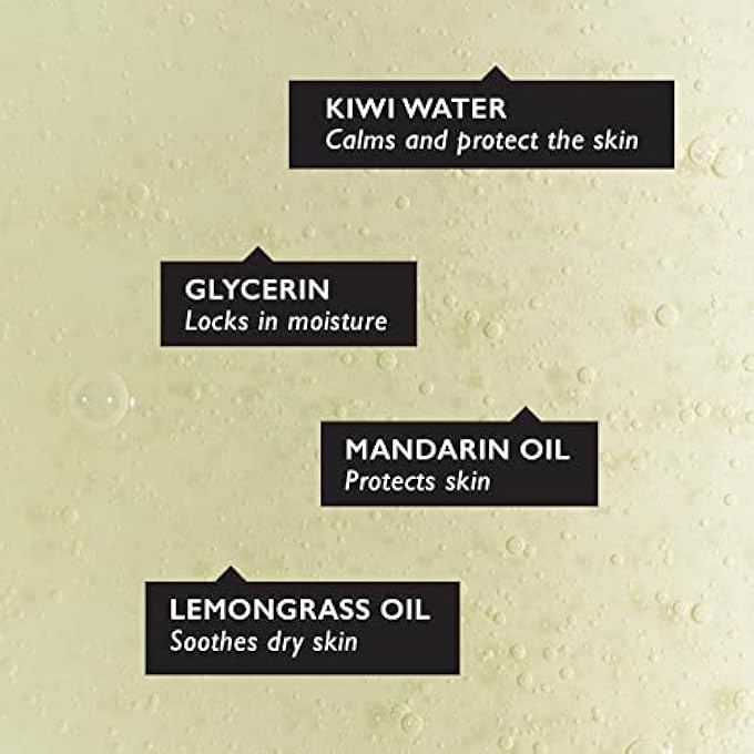 UpCircle HAND + BODY WASH WITH KIWI WATER 8.45OZ - FOR SOOTHING + PROTECTING - GLYCERIN + LEMONGRASS - NATURAL, VEGAN + CRUELTY-FREE - Image 4